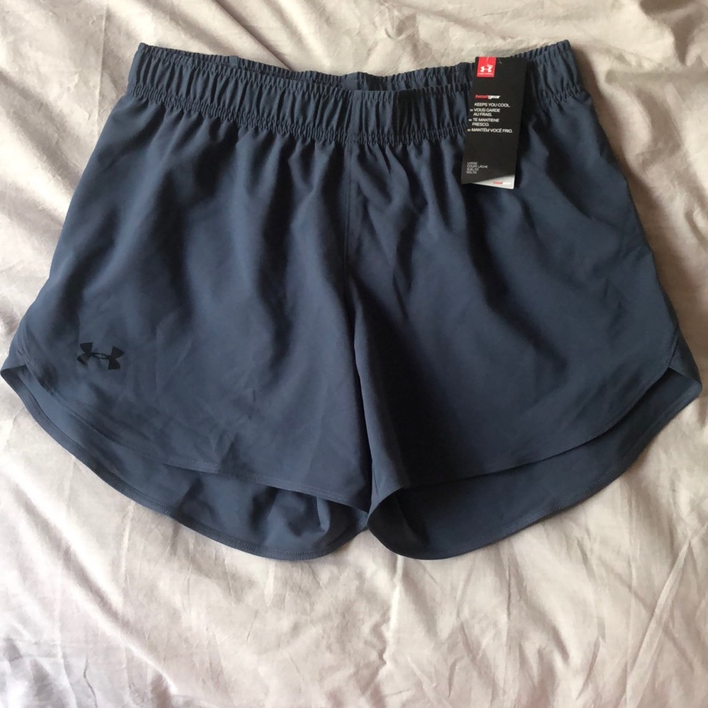 Under Armour blue shorts- heat gear